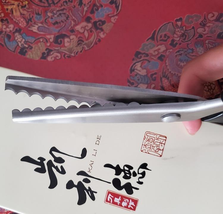 凯利德不锈钢花边剪刀 布样剪 狗牙剪 花齿剪3mm 5mm 7mm半圆齿/三角齿