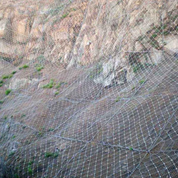 云南昆明 批发主动热锌钢丝绳【边坡防护网】主动柔性山体防护边坡防护网