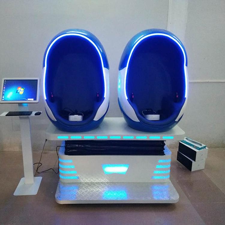 VR双人蛋椅 9d蛋椅vr互动体验vr设备生产厂家vr太空舱vr自助机乐阳设备