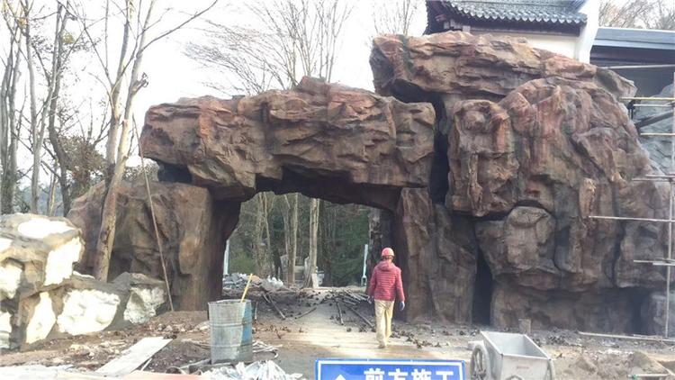 水泥直塑假山 湘岩园林 混凝土假山多种造型工艺