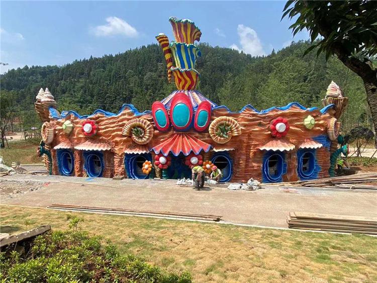 景区假山 湘岩园林 钟乳石假山巧妙施工