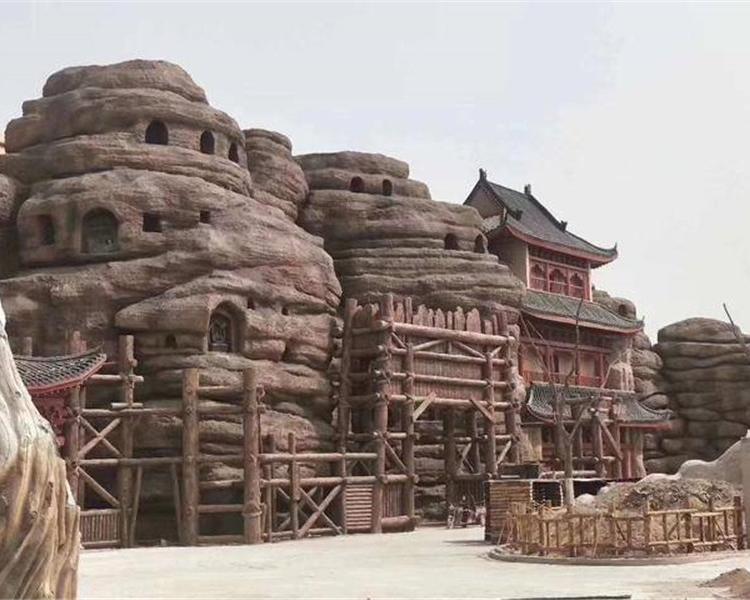 室内假山假树 湘岩园林 生态园假山假树艺术造型