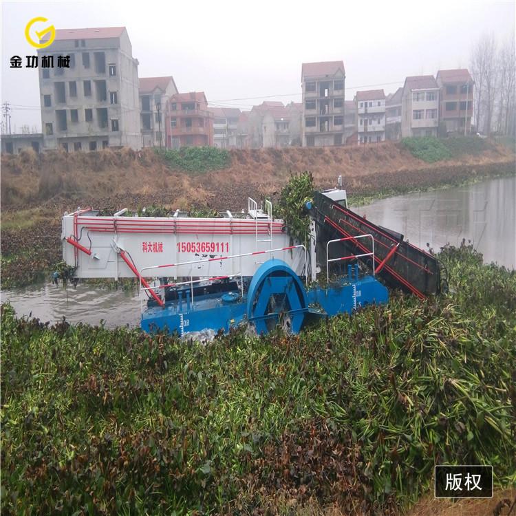 广东水浮莲收割打捞船  全自动水草打捞船