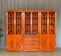 厂家直销香樟木书柜加高书橱玻璃柜防潮专业定制书房家具