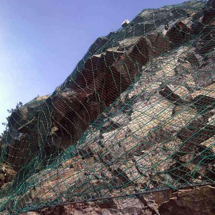 云南昆明 【边坡防护网】主动被动SNS灾害钢丝柔性网 山体落石边坡防护网 厂家