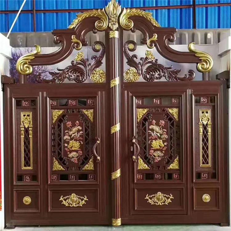 铝艺大门    庭院铝艺大门   别墅铝艺大门安装 加工定制