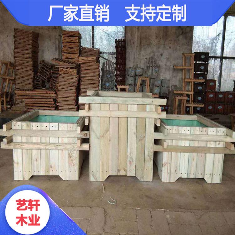 户外实木花盆花箱 碳化防腐木花箱 款式多样 价格优惠