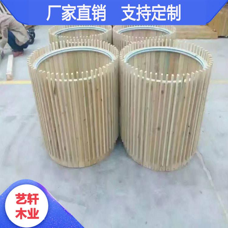 广场防腐木花箱 防腐木花箱价格 艺轩厂家直销 现货供应