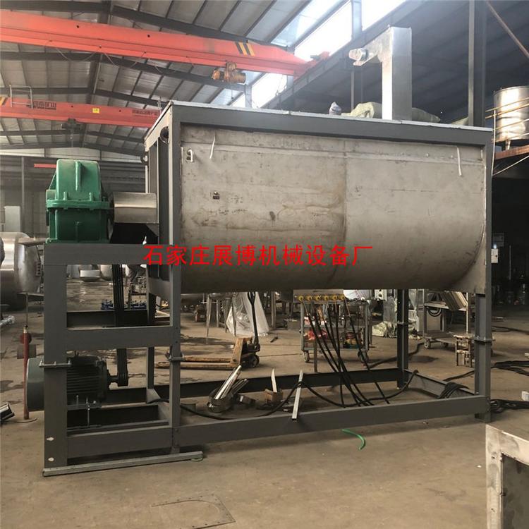 干粉粉末混合拌料机辣椒粉卧式搅拌机大型不锈钢螺带混合机