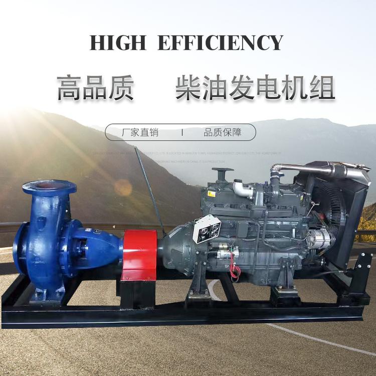 水泵机组200 300 400KW灌溉排涝鱼塘消防 大流量六缸柴油水泵机组