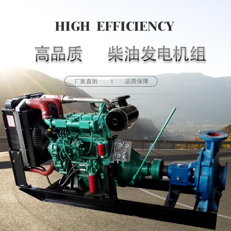 50 100 150 200KW柴油机水泵机组 排涝灌溉泵房用 大流量水泵机组