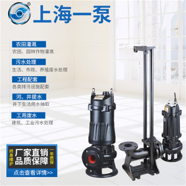 排污泵 上海一泵WQ排污泵 防爆大流量污水泵