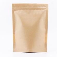 自立密封牛皮纸袋定做即食海鲜袋茶叶坚果通货食品拉链无窗包装袋