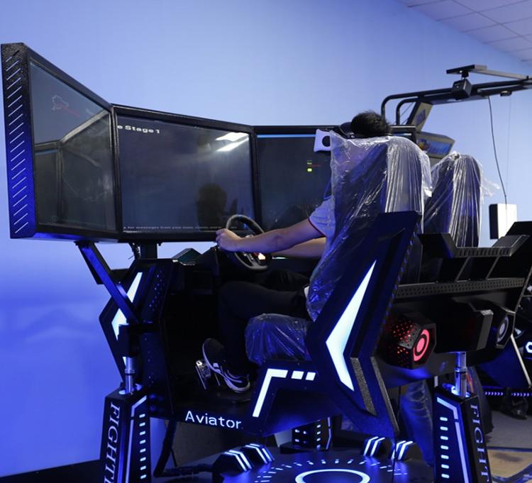 VR三屏赛车vr游乐设备vr解决方案vr游乐设备厂家 大型VR赛车游戏乐阳厂家