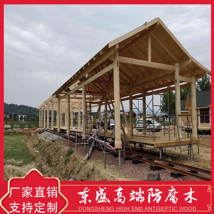 仿古防腐木长廊 防腐木廊架 木质长廊 免费设计 上门安装