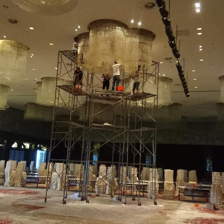 沙坪坝区清洗灯具  定制维修水晶灯