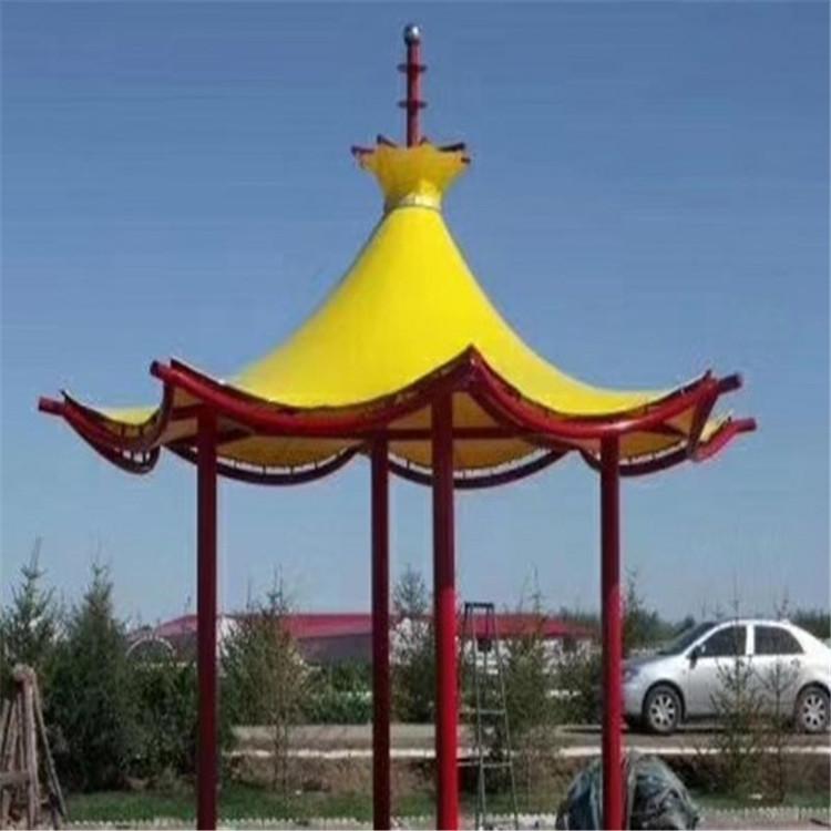 景观棚 厂家直销公园景观篷 沙滩膜结构工程张拉膜 遮阳景区张拉膜