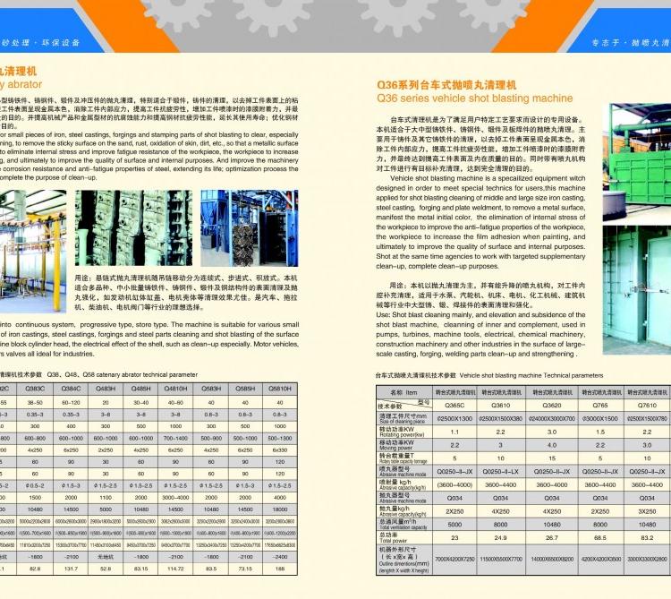 浙江Q38系列悬链式抛丸清理机