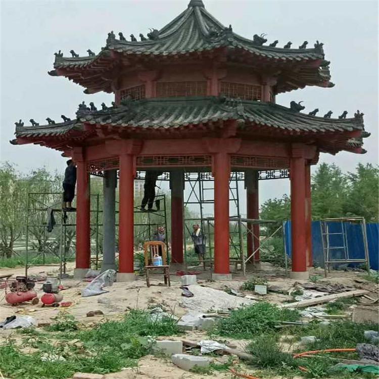 山东仿古凉亭  古建凉亭   彩绘仿古凉亭承建