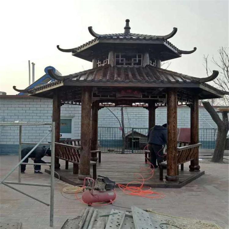 东营仿古凉亭  古建凉亭   彩绘仿古凉亭加工