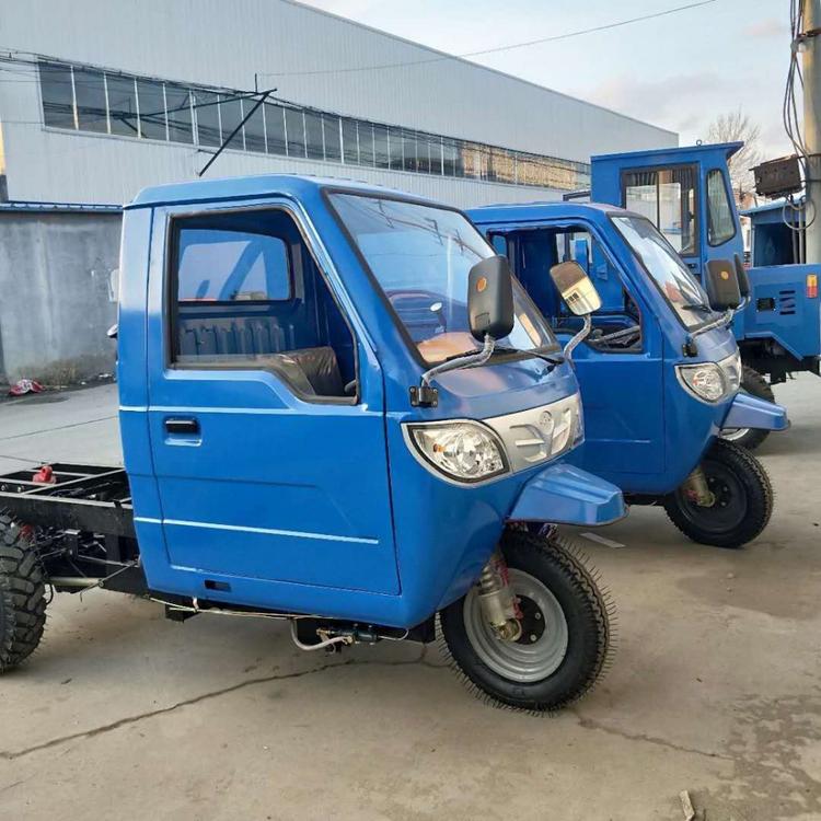 全封闭柴油三轮车 柴油三轮车农用车 五征同款工程柴油三轮车翻斗车