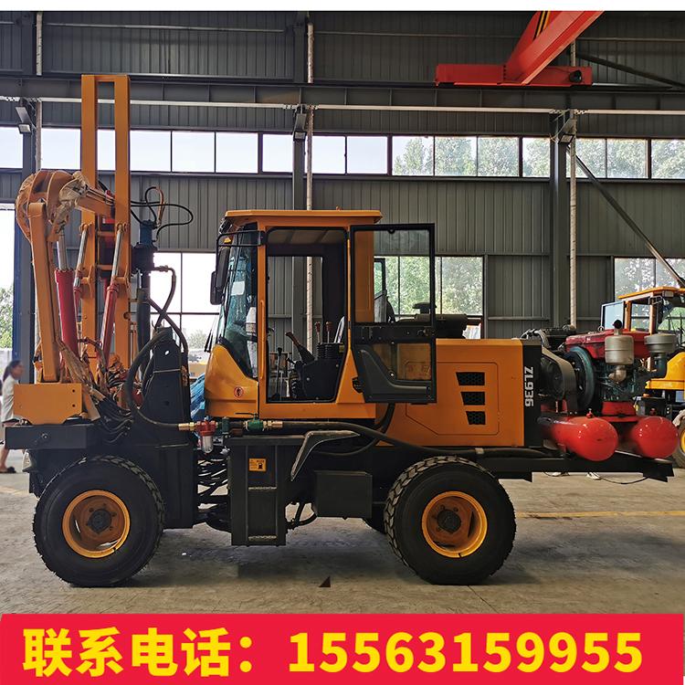 液压公路护栏打桩机  防撞波形护栏打桩机 夯桩机 久胜机械