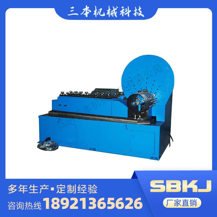数控螺旋风管机  大口径厚板螺旋方管机SBMK-1502  螺旋风管法兰机