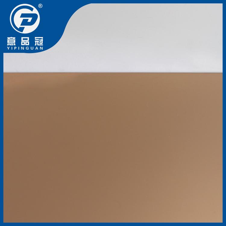 不锈钢表面真空镀色喷砂黄铜色哑光无指纹
