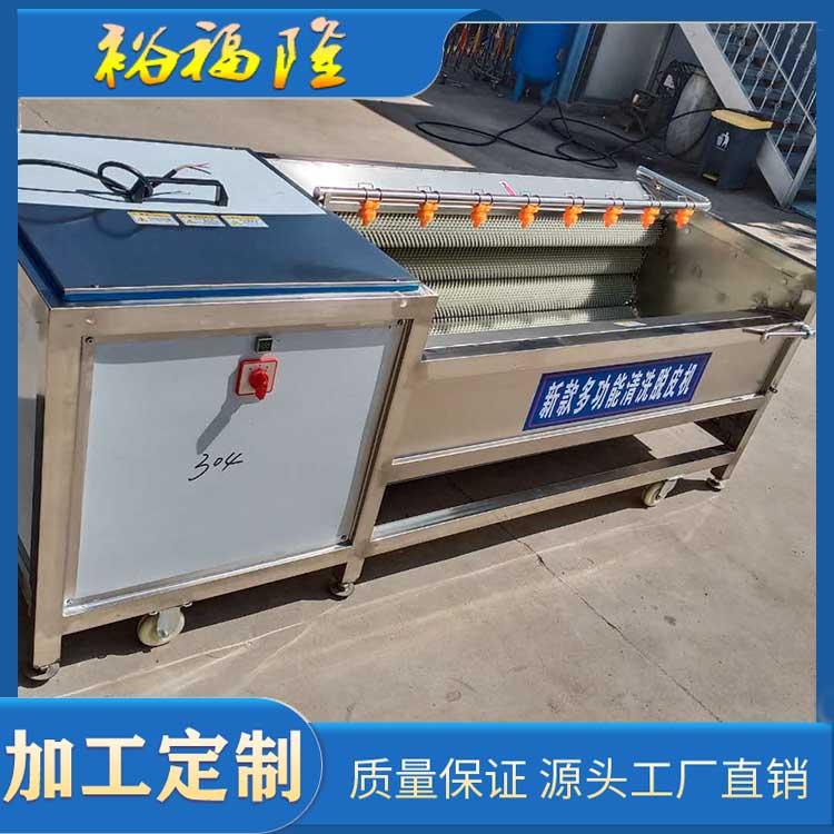 供应莲藕毛刷清洗机 红薯304不锈钢毛辊清洗去皮机