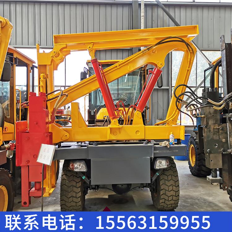 销售供应地基打桩机 公路护栏打桩机 全液压护栏打桩机