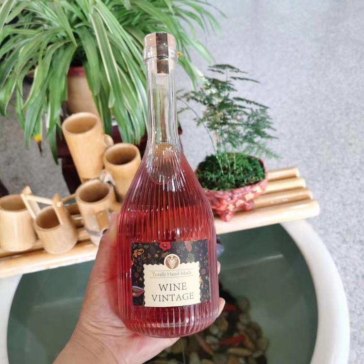 500ml水滴玻璃酒瓶  白酒瓶厂家 富兴酒类包装