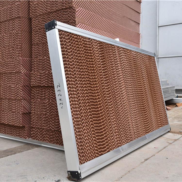 铝合金边框水帘 铝合金包框湿帘