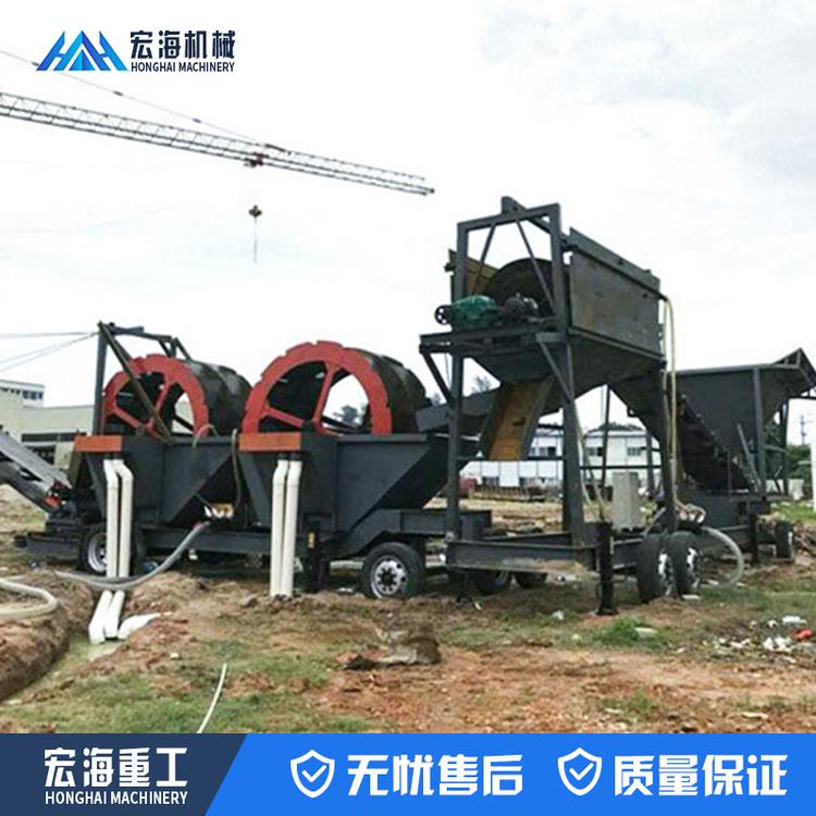 供应洗沙机型号 螺旋洗沙机 蛟龙洗石机 宏海石料洗沙生产线