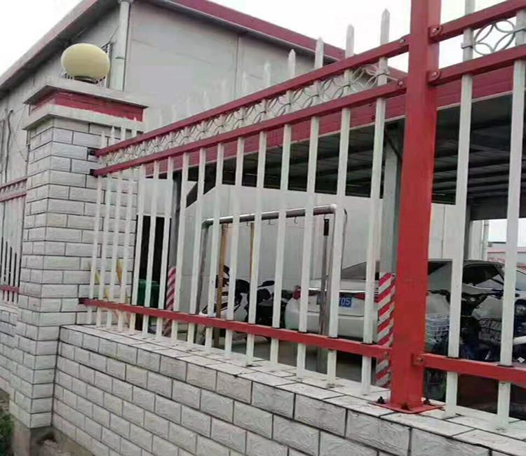 厂家定制锌钢围栏护栏_社区园林隔离喷塑锌钢围墙栅栏_热镀锌钢管