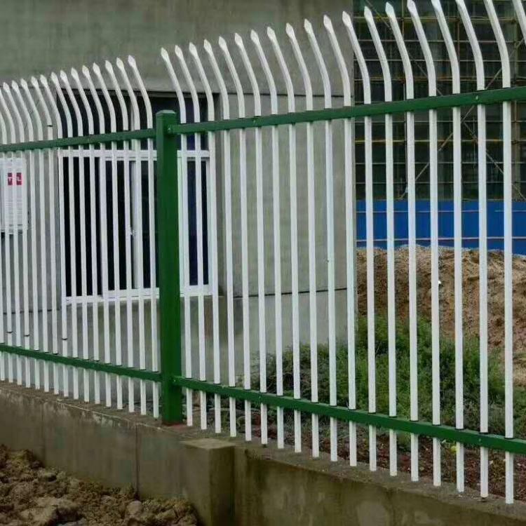 湖北定制锌钢围栏护栏_社区园林隔离喷塑锌钢围墙栅栏_热镀锌钢管