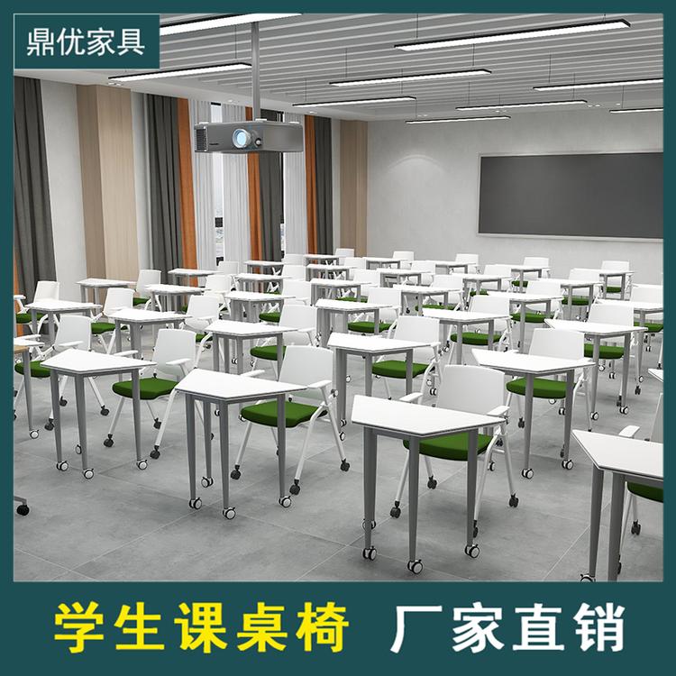 广东学生单人课桌椅鼎优 学校录播室单桌厂家直销