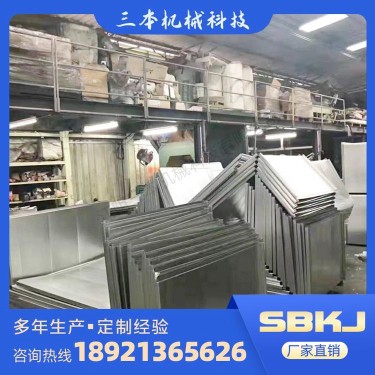 方形风管制作应用实例  风管生产厂家镀锌螺旋不锈钢白铁皮螺旋通风管道除尘排烟管道