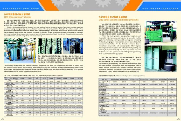 辽宁Q36系列台车式抛喷丸清理机