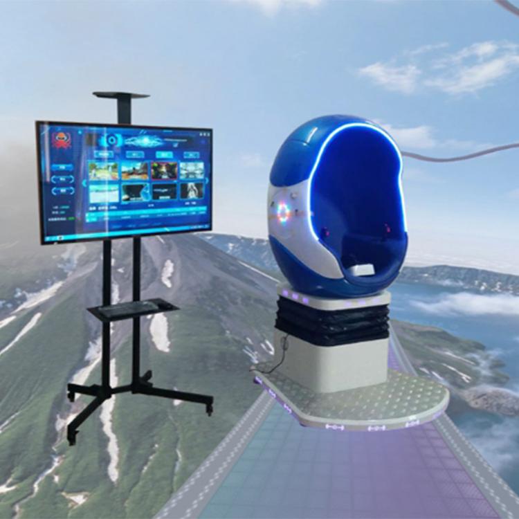 VR单人蛋椅vr订制vr游乐设备厂家 体感设备商场娱乐项目乐享蛋椅乐阳厂家