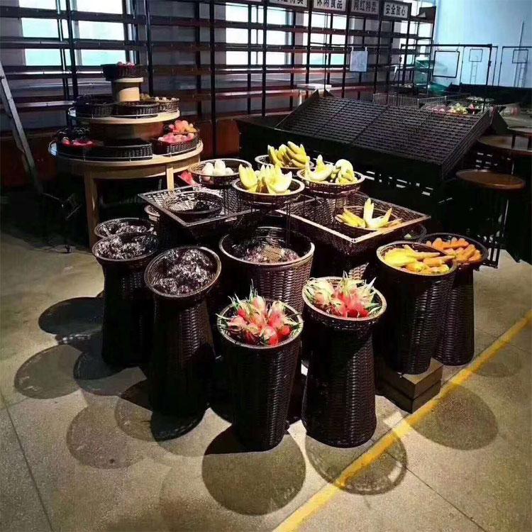 生鲜货架食品摆放栏 批发双层超市生鲜货架 易安装 长期供应