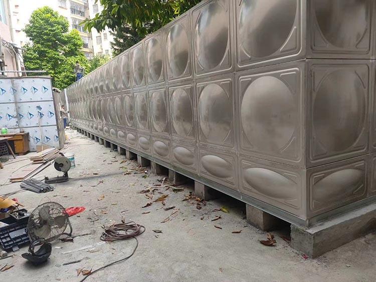 装配式消防地埋水箱定制不锈钢水箱消防供水中组合式不锈钢水箱 防渗性能好