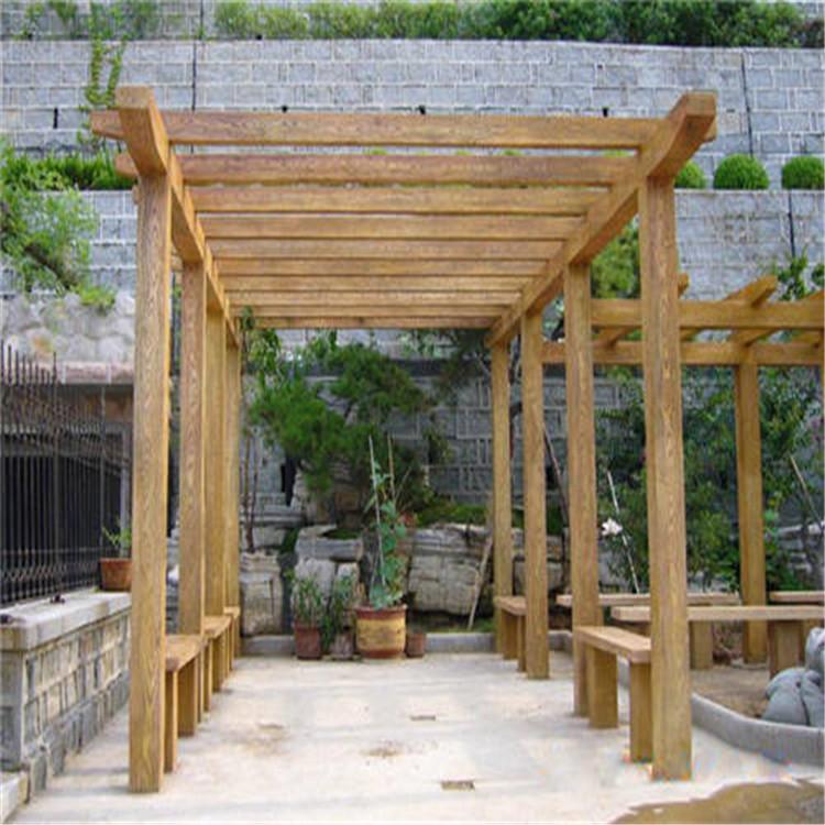 吉林防腐木廊架  庭院花架  花架工程