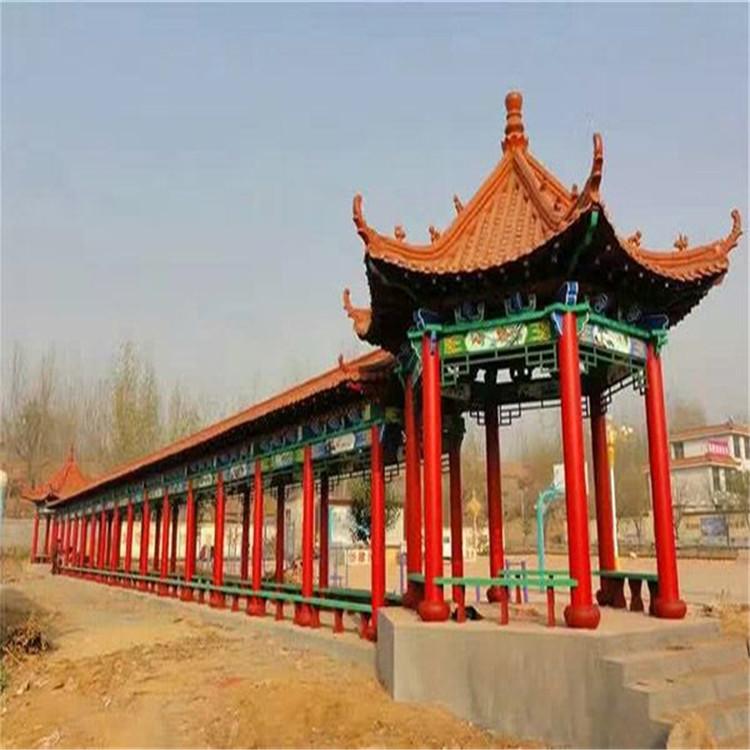 强云古建长廊  仿古长廊  长廊加工 景观工程