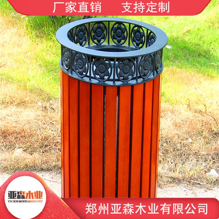 防腐木垃圾桶 道路防腐木垃圾桶 源头厂家 欢迎订购