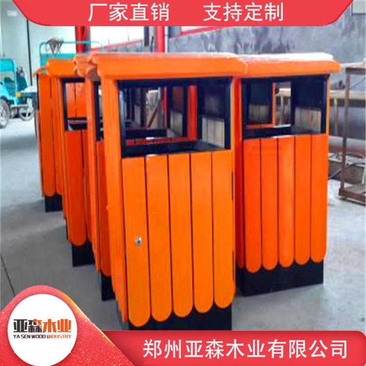 环保分类垃圾箱 园林防腐木垃圾桶 源头厂家 欢迎订购