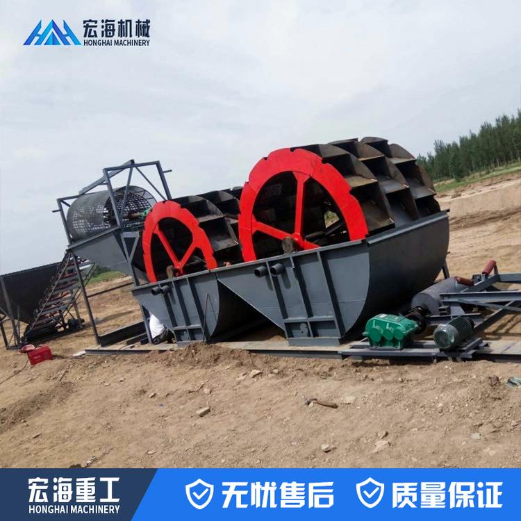 沙场轮斗洗砂机 水洗沙机械设备 节能水轮洗砂生产线价格