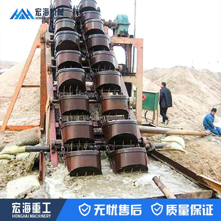 矿山轮斗洗砂机设备 大型洗砂生产线 高效时产150吨水洗轮洗砂设备