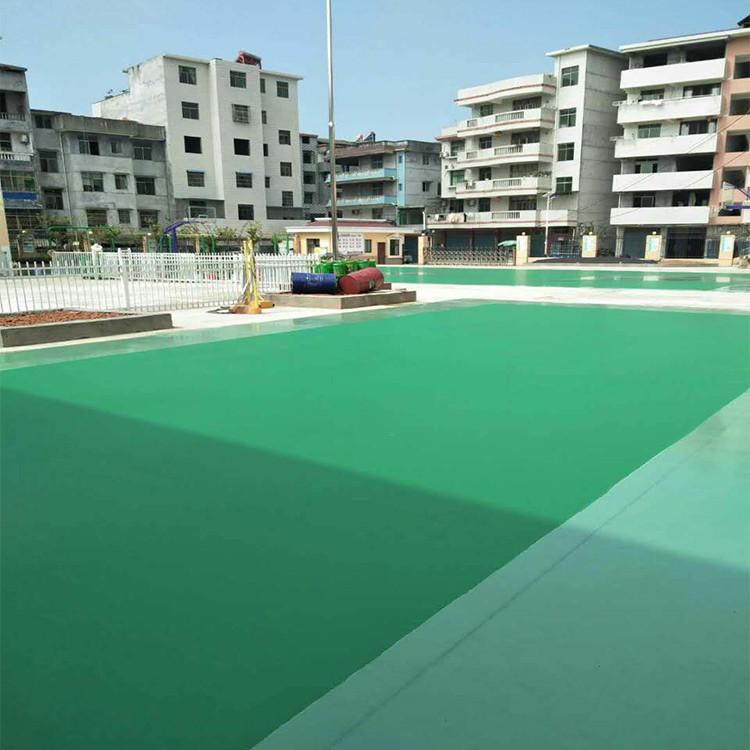 5mm硅pu球场面层篮球场羽毛球场施工远洋体育厂家