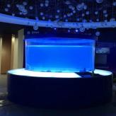 鸿翔水族专业亚克力鱼缸生产厂家 定制大型酒店别墅透明鱼缸