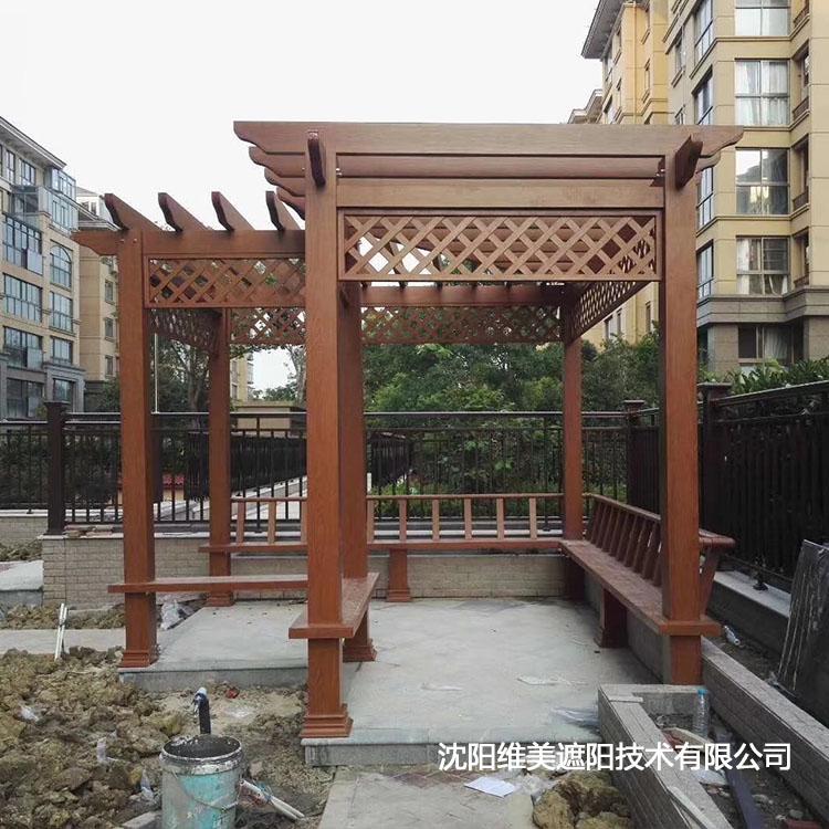 铝合金葡萄架凉亭 景观亭 内蒙古凉亭施工安装